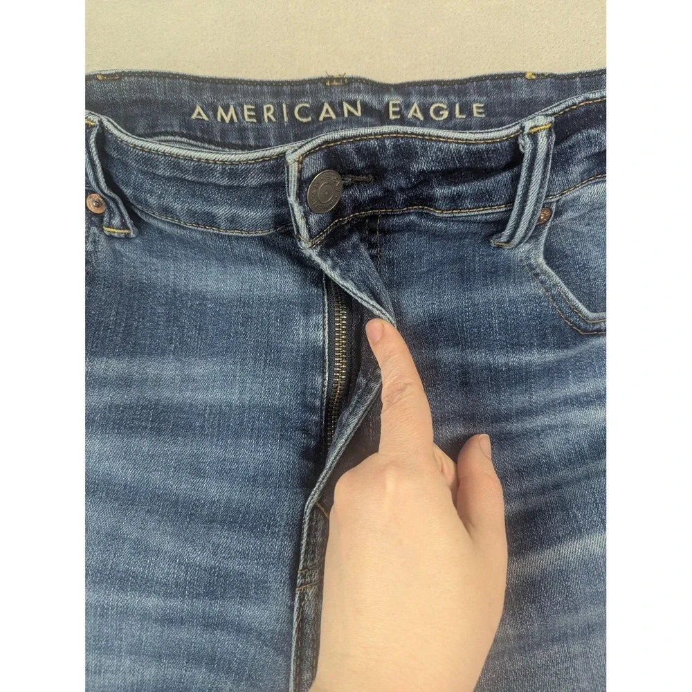 American Eagle Outfitters Jeans Mens 38x30 Blue Airflex+ Temp Tech Slim Med Wash